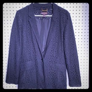 Unique Dana Buchanan black Lace Blazer